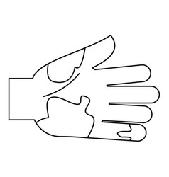 Dirty Hand Icon Outline Style