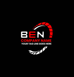 Ben Letter Logo Creative Design With Graphic