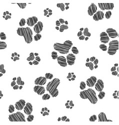 Dog Paw Print Seamless Pattern