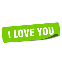 I Love You Sticker I Love You Label