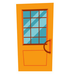 Wooden Cartoon Doorway Office Exit Door Icon