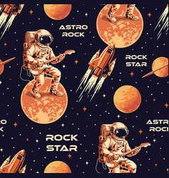 Astro Rock Pattern Seamless Colorful