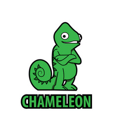 Green Chameleon Icon Design