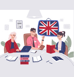 Learn English Together Students Studying British