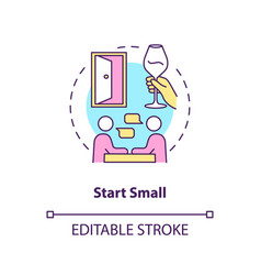 Start Small Concept Icon