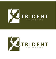 Trident Logo Design Spear Weapon Sea King