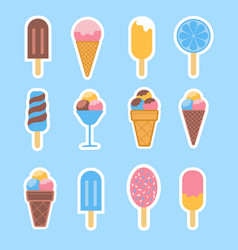 Fruit Scoop Of Ice Cream In Waffle Cone Sticker