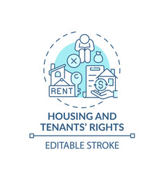 Housing And Tenants Rights Concept Icon