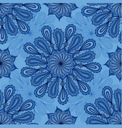 Light Blue Seamless Background With Paisley