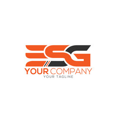 Letter Esg Logo Simple Design