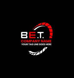 Bet Letter Logo Creative Design With Graphic