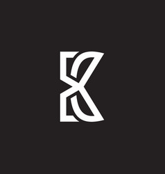 Letter K Scissor Simple Logo