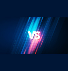 Versus screen vs fight background for battle Vector Image