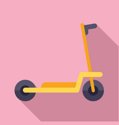 Ebike Scooter Icon Flat Kick Bike