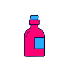 Filled Outline Alcohol Drink Rum Bottle Icon