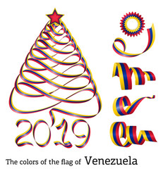 Ribbon Christmas Tree Colors Of Venezuela