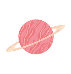 Saturn Space Planet Icon