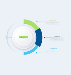 Three Option Circle Infographic Diagram