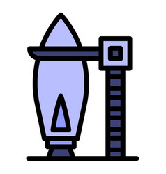 Launch Starship Icon Flat