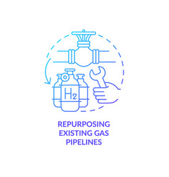 Repurpose Existing Gas Pipelines Blue Gradient