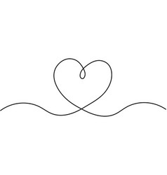 Cute Hand Drawn Line Heart