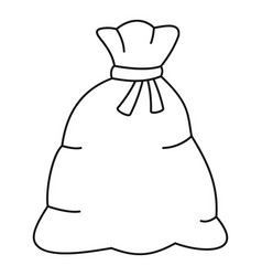 Santa Sack Icon Outline Style