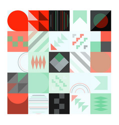 Geometric Bauhaus Pattern Design