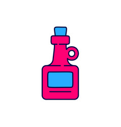 Filled Outline Alcohol Drink Rum Bottle Icon