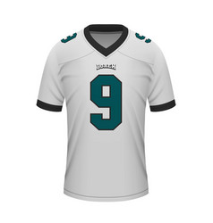 Realistic Football Away Jersey Philadelphia Shirt