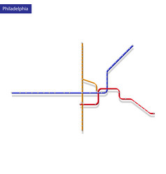 3d Isometric Map Of The Philadelphia Metro Subway