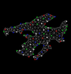 Bright Mesh Wire Frame Great Bear Lake Map