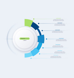 Seven Option Circle Infographic Diagram