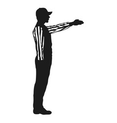 Football Referee First Down Cut Out