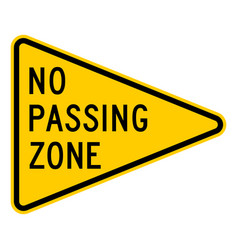 No Passing Zone