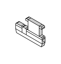 Pontoon Boat Isometric Icon