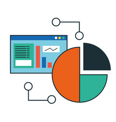 Statistics Pie And Webpage