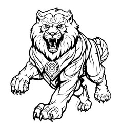 Stylized Image Of A Tiger