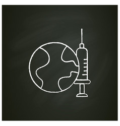 Vaccine For World Chalk Icon