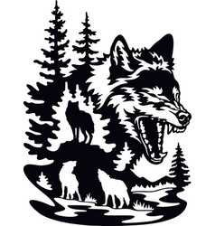 Wolf Pack - Wildlife Stencils