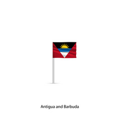 Flag Of Antigua And Barbuda On The Pole