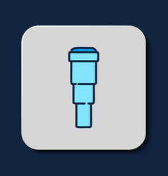 Filled Outline Spyglass Telescope Lens Icon