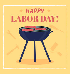 Labor Day Barbecue Social Media Post Mockup