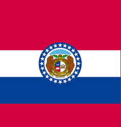 Flag Of Missouri Symbol Of Usa Federal State