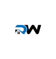 Letter Dw Home Real Estate Construction Logo