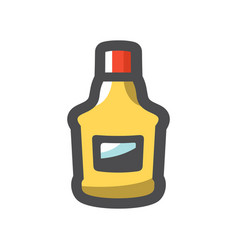 Sause Yellow Bottle Icon Cartoon