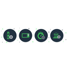 Set Line Microwave Oven Time Management Setting