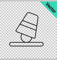 Black Line Game Thimbles Icon Isolated