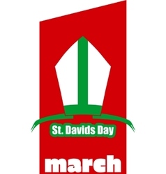 St Davids Day Greeting Card Template