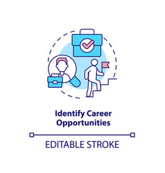 Identify Career Opportunities Concept Icon