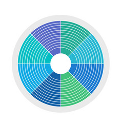 Blue And Green Circular Spectrum Design Element